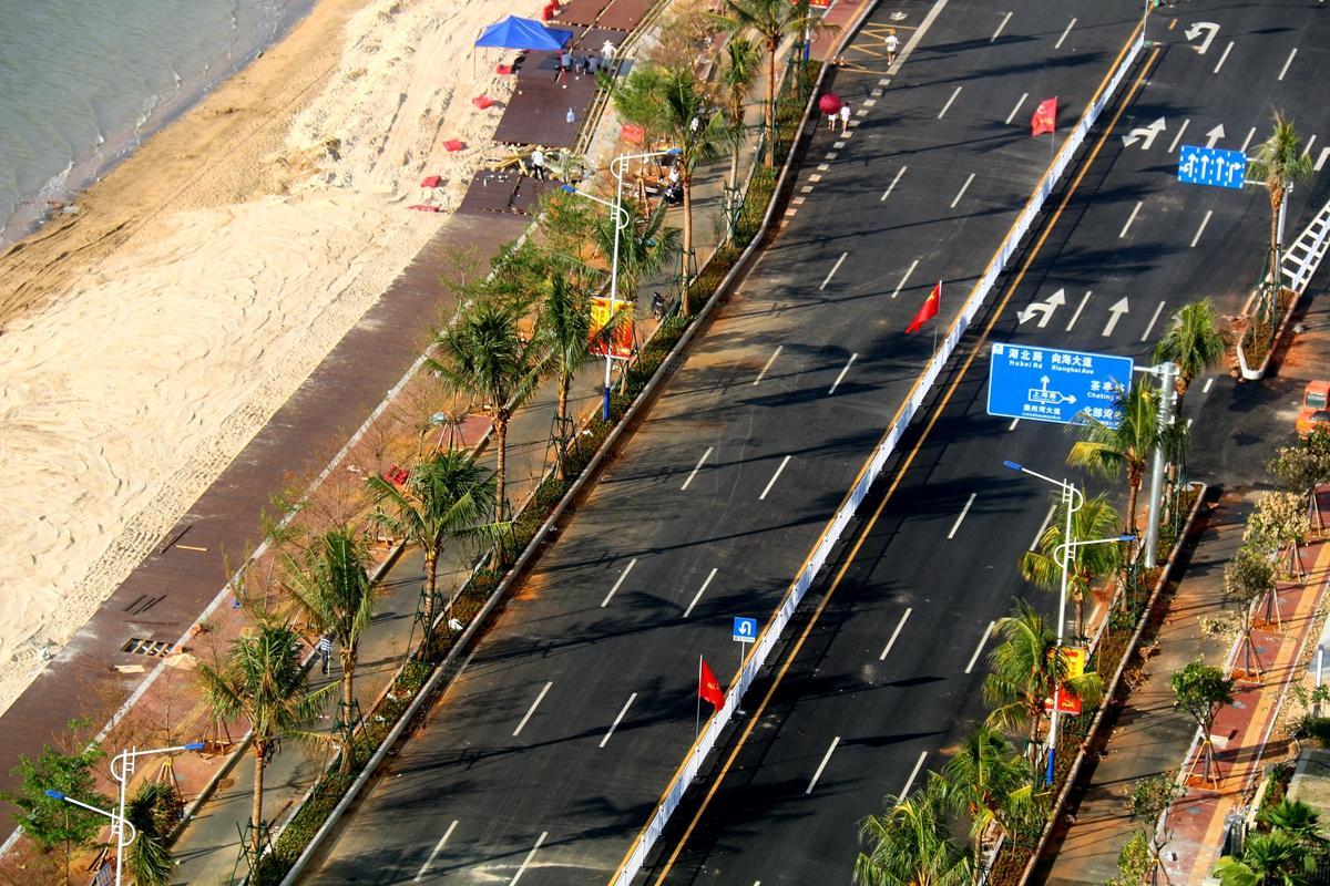 实探:廉州湾大道海滩散步道将会一直延伸至向海大道鲸鱼雕塑路口!