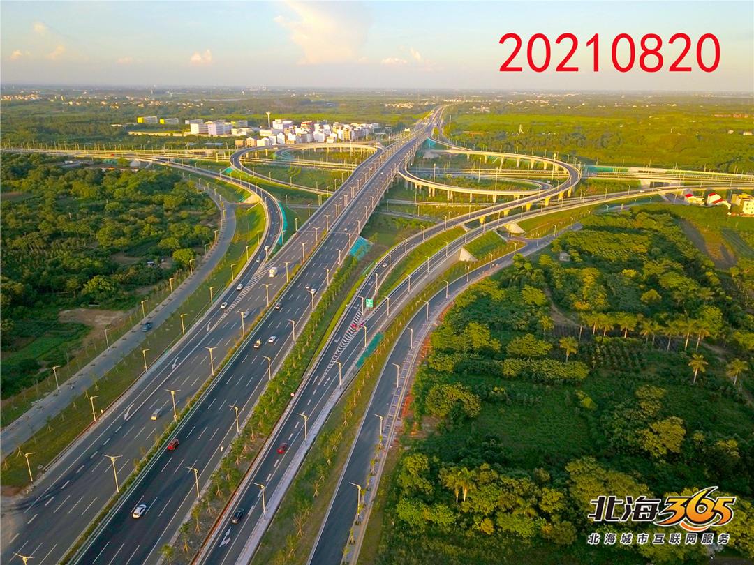 强烈对比!十张图片,带你看向海大道北铁互通立交建设全程