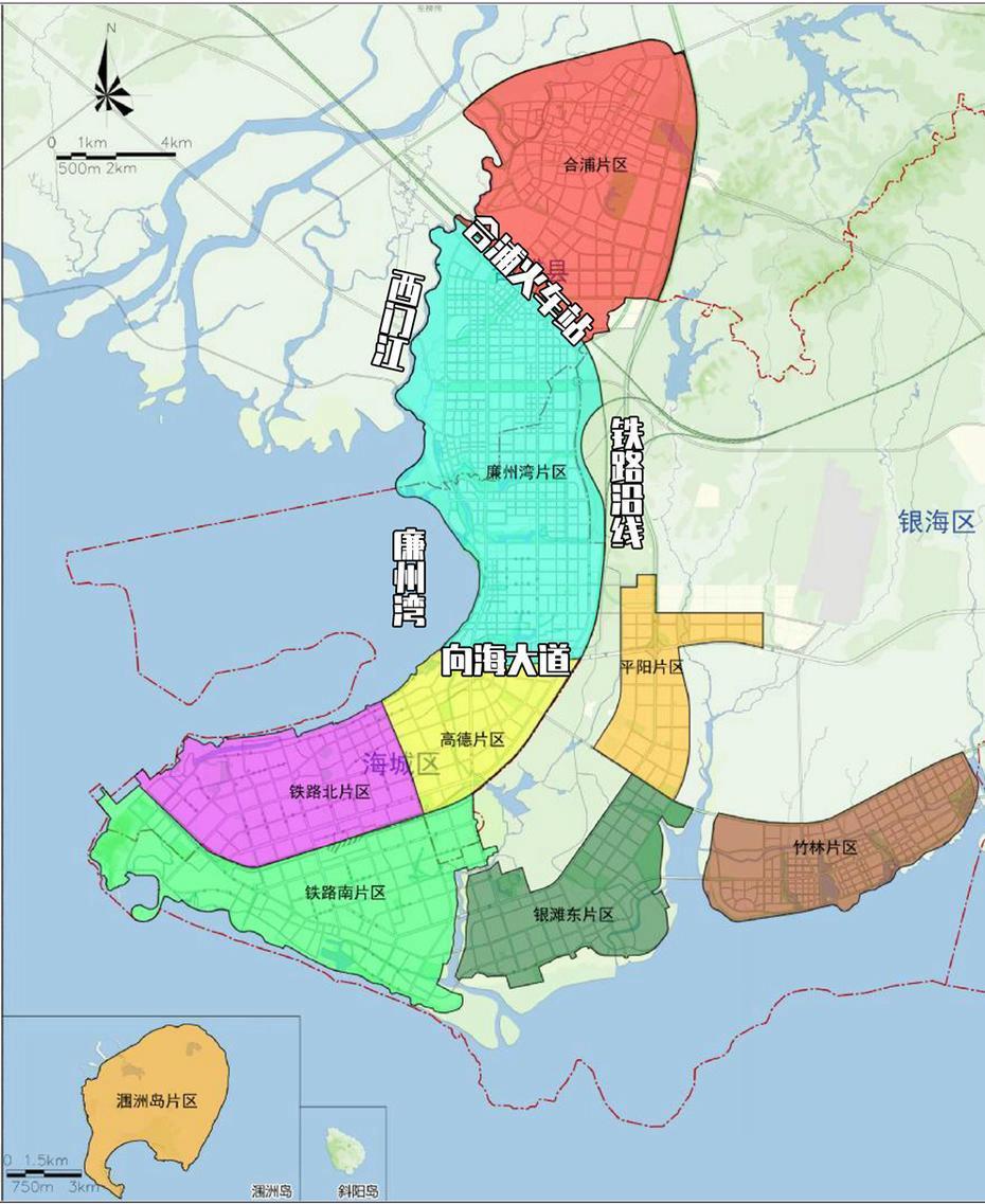 廉州湾大道,今年计划修到合浦西门江西岸!