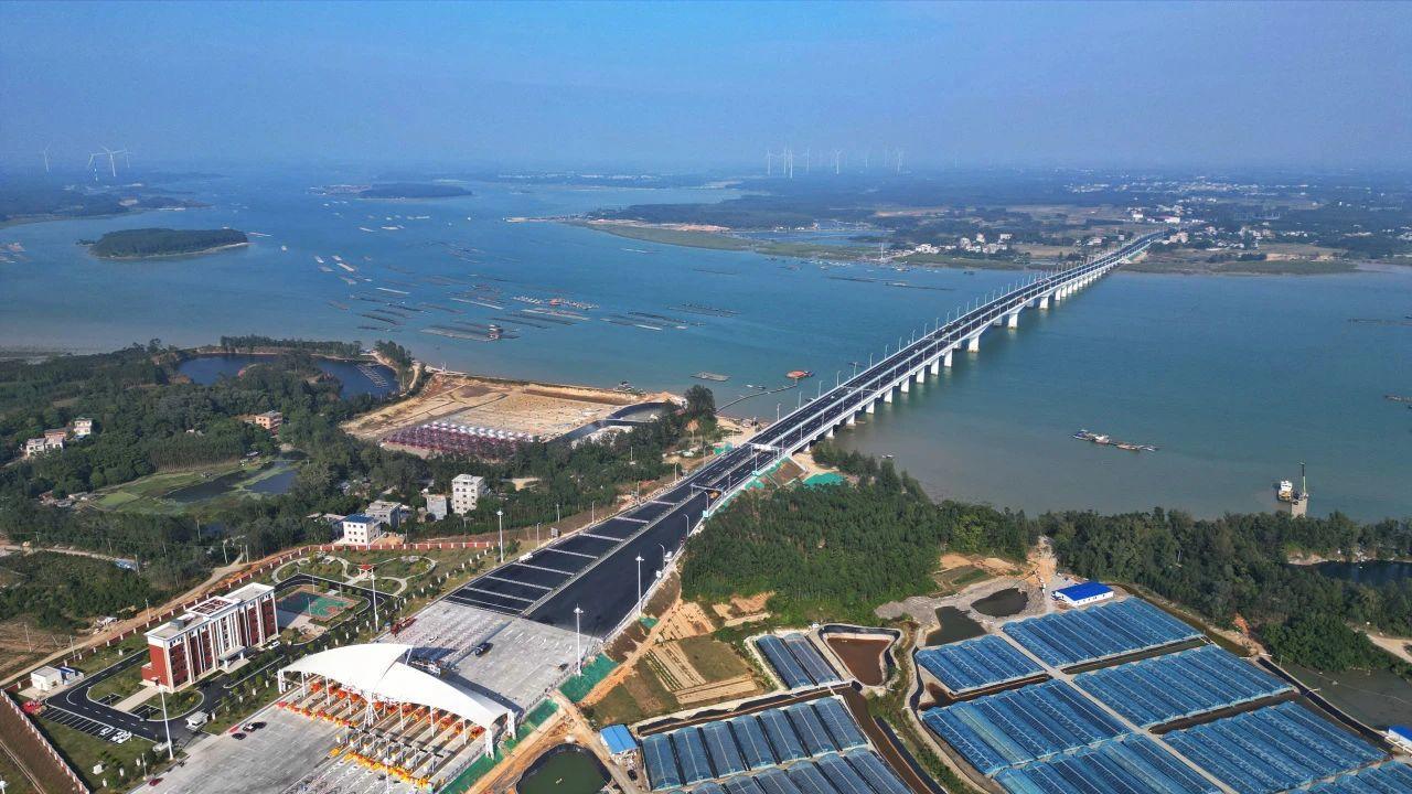 大风江大桥顺利通过交工验收广西滨海公路再进一步