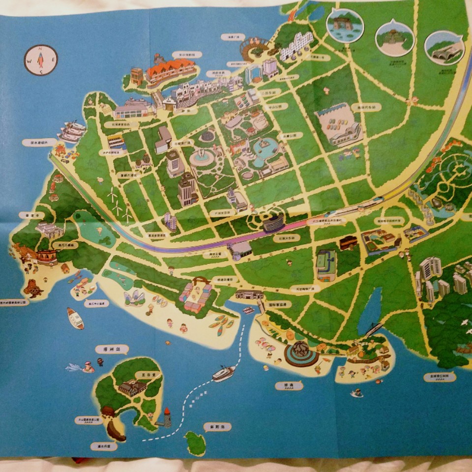 北海市旅游地图手抄报图片